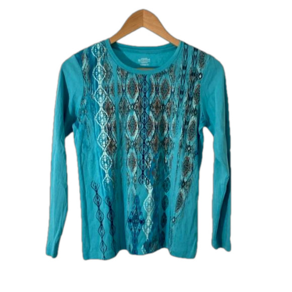 Northern Reflections Long sleeve Top Size M Petites - Picture 1 of 7